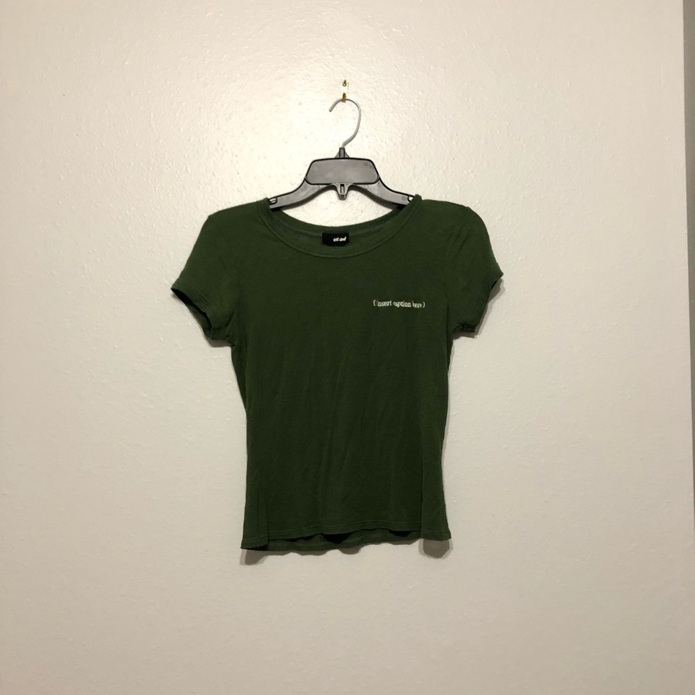 Wet seal graphic crop top